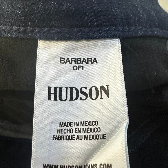 Hudson Jeans Womens 32 Barbara Bootcut Dark Blue with Gold Dust Festival Stretch - Picture 5 of 7